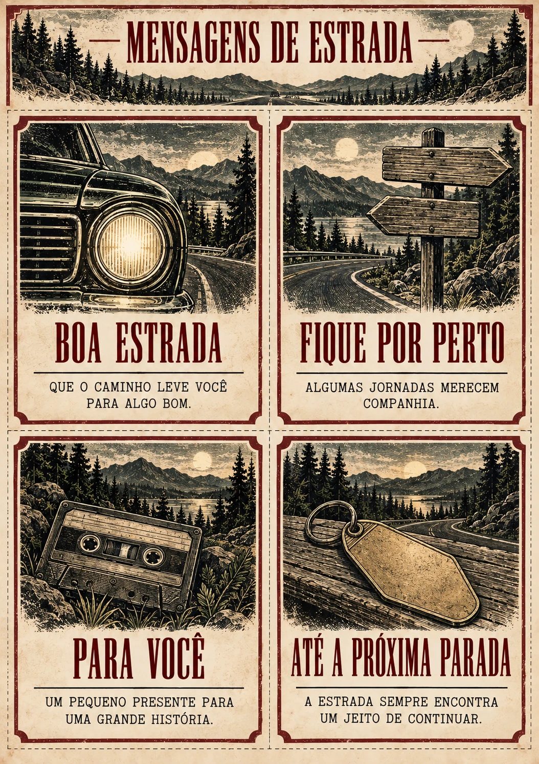 Mensagens de estrada